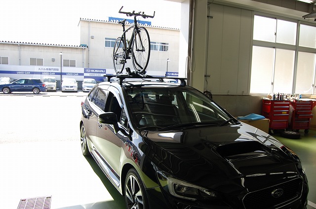 スバルxv ルーフキャリア 自転車